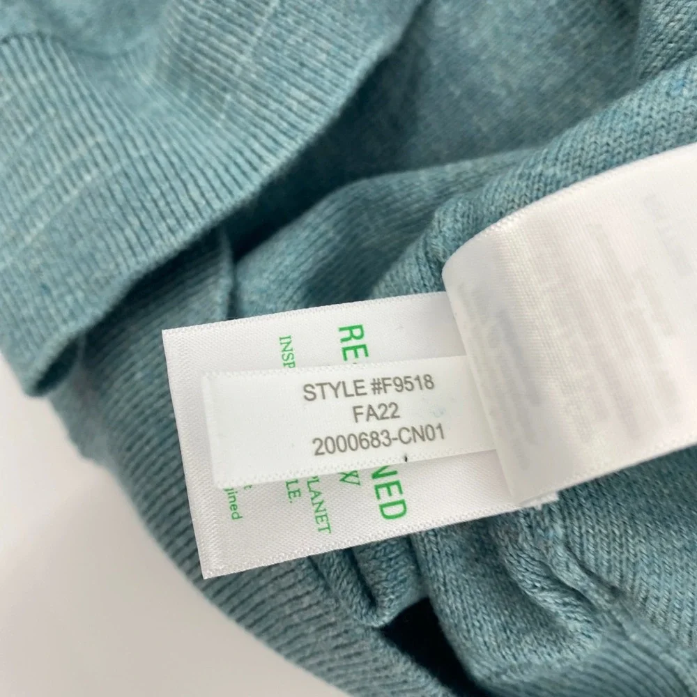 NEW‎ J.Crew Cotton Crewneck Sweater Mens XL Teal Re-Imagined Raglan Classic